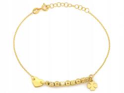 Lovrin 925-ös ezüst karkötő négylevelű lóherével a szerencséért, stílusos, márkás (63604062)