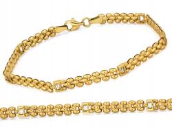 Lovrin Arany karkötő 585-ös finomságú cirkónia kövekkel, 4.63g, szélessége 4.5mm, 19-es méret (62023044)