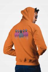  D&b Unisex Hoodie ZIPMO00063 Squid Game Narancssárga-Méret XL