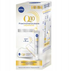 Nivea Q10 Szett Töltő szérum 5 perc alatt Ránctalanító krém SPF15 (koenzym q10 kreatyna nawilżający twarzy)