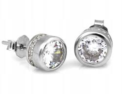 Lovrin Finom, 925-ös ezüst fülbevaló, apró, cirkónia köves karika kislányoknak (55149823)