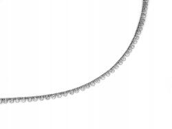 Lovrin Ezüst 925 nyaklánc, láncon függő, fehér cirkónia kövekkel díszítve r46 (Lovrin)