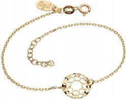 Lovrin 925-ös ezüst, aranyozott karkötő áttört szívekkel és charmokkal Női (Lovrin 52653)