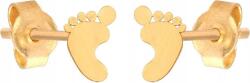 Lovrin Arany fülbevaló 585 babaláb mintával, stekkeres, divatos ajándék, 14 karátos