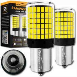 Auto Gamma P21W 1156 BA15S Led Izzók, 144 Led, Fehér, Canbus, 2 db-os készlet, Erős, Tolató