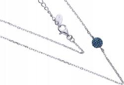 Lovrin Ezüst nyaklánc 925 kis golyó türkizzel 2, 57g elegáns divatos minta (Lovrin 52901)