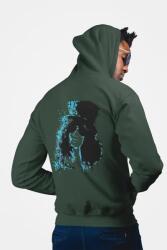  D&b Unisex Hoodie ZIPZN00008 Slash Erdőzöld-Méret L