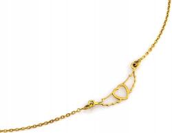 Lovrin Aranyozott szív szárnyakkal, 45 cm-es, 925-ös ezüst nyaklánc, elegáns