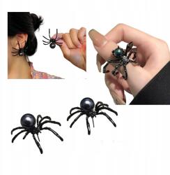  3D fekete pók fülbevaló gyűrű, Halloween kiegészítők 2 db (5903794978881)