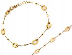 Lovrin Finom arany színű lánc karkötő golyókkal 1.72g 585 arany ajándék (43801379)