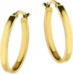 Lovrin Arany fülbevaló 585 ovális al'a karika 14kt elegáns ajándék minta hölgyeknek (Lovrin 58901)