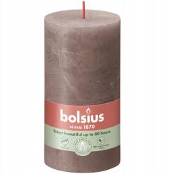 Bolsius Rusztikus tönk gyertya, tömör oszlop gyertya, Rustic Taupe színű Bolsius 13 cm (8717847149350)