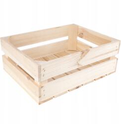 Creative Deco Fa deszkákból készült láda natúr szerszámos doboz 40x30x15cm (X001SA2IS1)