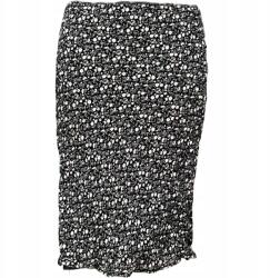 Esprit Midi Szoknya Kényelmes Elegáns Fekete Fehér Virágokkal S (UB000102)