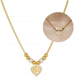 EdiBazzar Aranyozott női nyaklánc, 18K arannyal futtatott, boho stílusú, 316L sebészeti acélból, celebek által kedvelt (ZŁOTY Elegancki Naszyjnik Kolia Celebrytka)