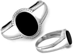 Lovrin Ezüst pecsétgyűrű 925 ónixszal, 5.24g, 27-es méret ajándék (60621114)