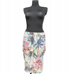 Gerry Weber Midi Szoknya Kényelmes Stílusos Színes Pálmafa Mintás 38-as Méret (UB000133)