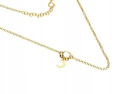 Lovrin Ezüst női nyaklánc 925 aranyozott, hold medállal, ajándékba (Lovrin 64138)