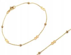 Lovrin Karkötő 14 karátos 585-ös sárga aranyból, végtelen jelképekkel, 0, 99g (Lovrin)