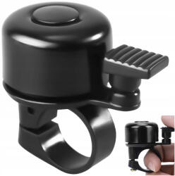 Ercole Hangos fém kerékpárcsengő fekete klasszikus alumínium kerékpárhoz (R0089_CZARNY)