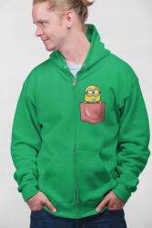 D&b Unisex Hoodie ZIPPO00020 Minions Zöld-Méret XL