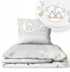 Ankras Ágyneműhuzat 135x100 Gyerek 2EL 100x135 Kiságyhoz (LEON P-2 135/100 40/60 SZARY)