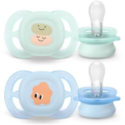 Philips Set 2 suzete Philips Avent Ultra Start SCF075/14, ortodontice, fara BPA, 0-2 luni (SCF075/14)