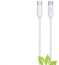 Winner Group WG - Adatkábel Type-C (hím) Type-C (hím) / 2m / 3A / pamutfonattal ECO / fehér (11906)