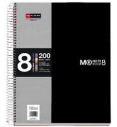 Miquelrius A5 8x25lapos cu pătrăţele negru caiet cu spirale (A15246227)