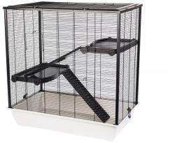 INTERZOO Frodo + Plastic Cusca 2 etaje rozatoare 78 cm gri deschis
