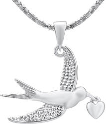 Silvego Ezüst madár medál szívvel MWP13323A