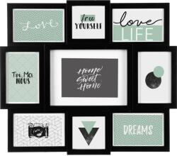 JJA Fekete képkeret, 9 fotó, 42 x 48 cm, Atmosphera (DLPPTVBBM)