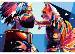 Naruto Poszter Kakashi Abstract, 61x90cm, Többszínű (poster137-7777777777777785343)