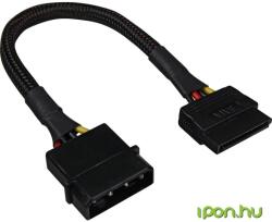 Sharkoon Molex SATA táp Tápkábel Fekete 15cm 4044951018888 (4044951018888)