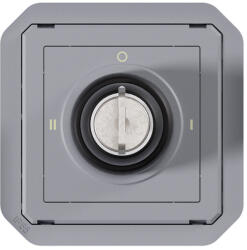 Legrand 069535L Plexo 55 kulcsos kapcsoló 3 állású, szürke (069535L)