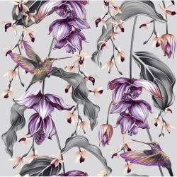 DEGRETS Tapéta DEGRETS 1503 Papír, Kolibrik szürke-lila, Méret: 0.53m x 10.05m = 5.3 m2 (1503)