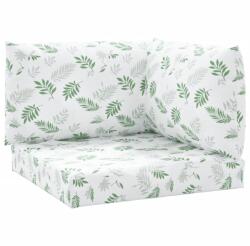vidaXL 3 db levélmintás oxford szövet raklappárna 2.35 kg (361788)