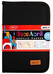 Daco akrilfilc-készlet, tartóban, 24 db