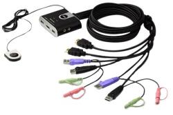 ATEN KVM kapcsoló ATEN CS692, 2 port, HDMI USB, Audio 2.1, 1, 8 m (CS692-AT)