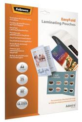 Fellowes Admire Easyfold meleglamináló fólia, 80 mikron, A4, fényes, 25 db (IFW56019)