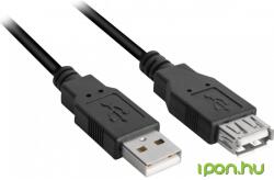 Sharkoon USB Hosszabbító Fekete 3m 4044951015429 (4044951015429)