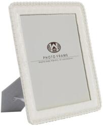 Mauro Ferretti Fehér üveg és gyanta képkeret, 26 x 2 x 31 cm, bambusz stílusú Mauro Ferreti (0372620001)