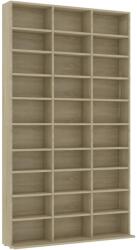 vidaXL sonomatölgy színű forgácslap CD-tartó szekrény 102x23x177, 5 cm (801781)