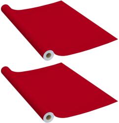 vidaXL Tapéta fólia vidaXL bútorokhoz, PVC, 500 x 90 cm, Piros (3059653VidaXL)