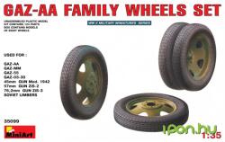 MiniArt Models 1/35 GAZ- AA Family Wheels set katonai jármű modell kiegészítő