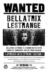 Harry Potter Poszter Bellatrix Lestrange Wanted, 61x90cm, Többszínű (poster211-7777777777777785538)