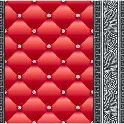 DEGRETS Tapéta DEGRETS 1455 Papír, Eileen 2 piros, Méret: 0.53m x 10.05m = 5.3 m2 (1455)