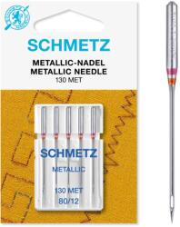 Schmetz Set 5 ace de brodat, ata metalica, finete 80, Schmetz 130/705 H-MET VCS
