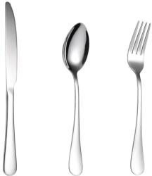 TRENDY S evőeszköz készlet, rozsdamentes acél, 12 db, króm (TCM-22C)