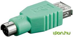 Goobay USB PS/2 Átalakító Zöld 5cm 68919 (68919)
